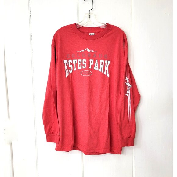 Unbranded Other - Estes Park Colorado Long Sleeve Red T-Shirt